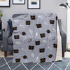 Cute Astronaut Cat Print Blanket-grizzshop