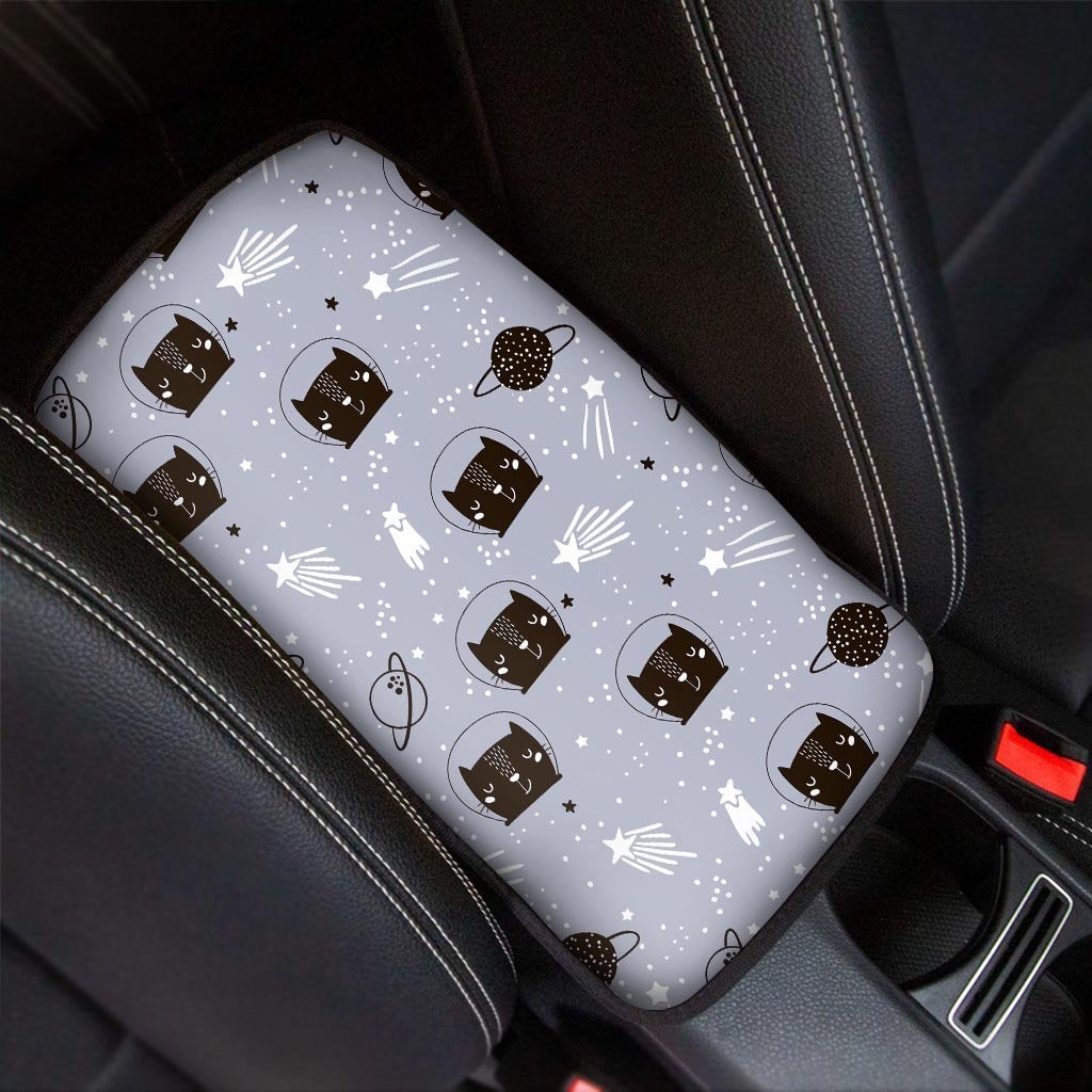 Cute Astronaut Cat Print Car Console Cover-grizzshop