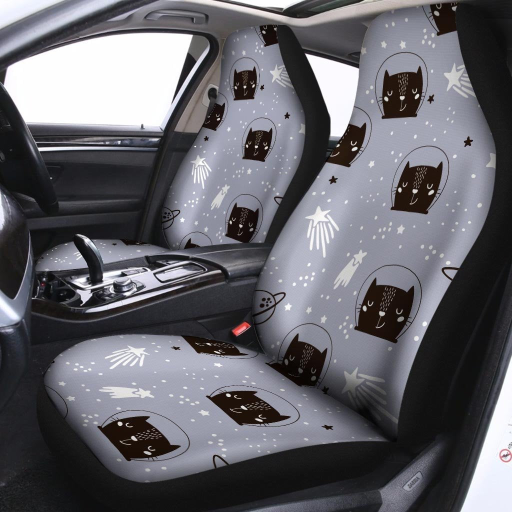 Cute Astronaut Cat Print Car Seat Covers-grizzshop