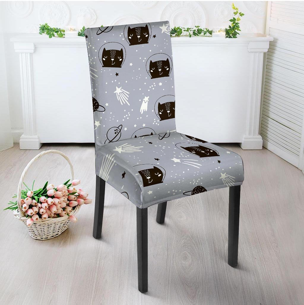 Cute Astronaut Cat Print Chair Cover-grizzshop