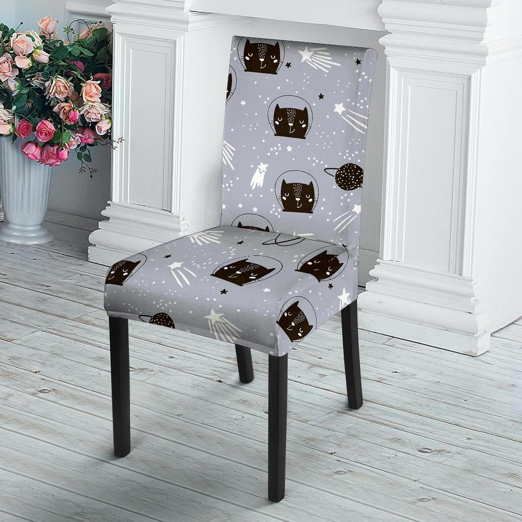 Cute Astronaut Cat Print Chair Cover-grizzshop