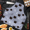 Cute Astronaut Cat Print Men's Apron-grizzshop