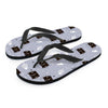 Cute Astronaut Cat Print Men's Flip Flops-grizzshop