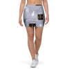 Cute Astronaut Cat Print Mini Skirt-grizzshop