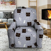 Cute Astronaut Cat Print Recliner Cover-grizzshop