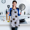 Cute Astronaut Cat Print Women's Apron-grizzshop