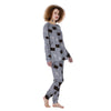 Cute Astronaut Cat Print Women's Pajamas-grizzshop