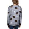 Cute Astronaut Cat Print Women's Sweatshirt-grizzshop