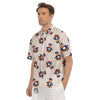 Cute Baby Hero Print Pattern Men's Short Sleeve Shirts-grizzshop