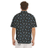 Cute Bear Black Print Pattern Men's Short Sleeve Shirts-grizzshop