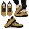 Cute Bee Honey Gifts Pattern Print Black Sneaker Shoes For Men Women-grizzshop