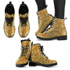 Cute Bee Honey Gifts Pattern Print Men Women Leather Boots-grizzshop