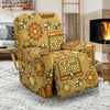 Cute Bee Honey Gifts Pattern Print Recliner Cover-grizzshop