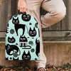 Cute Black Cat Print Backpack-grizzshop