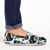 Cute Black Cat Print Canvas Shoes-grizzshop