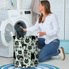 Cute Black Cat Print Laundry Basket-grizzshop