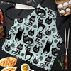 Cute Black Cat Print Men's Apron-grizzshop