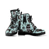 Cute Black Cat Print Men's Boots-grizzshop