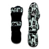 Cute Black Cat Print Muay Thai Shin Guard-grizzshop