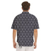 Cute Black Cat Print Pattern Men's Short Sleeve Shirts-grizzshop