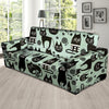 Cute Black Cat Print Sofa Cover-grizzshop