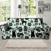 Cute Black Cat Print Sofa Cover-grizzshop