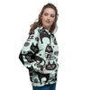 Cute Black Cat Print Women's Hoodie-grizzshop