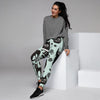 Cute Black Cat Print Women's Joggers-grizzshop