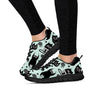 Cute Black Cat Print Women's Sneakers-grizzshop