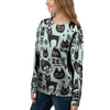 Cute Black Cat Print Women's Sweatshirt-grizzshop