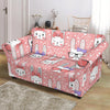 Cute Bunny Rabbit Pattern Print Loveseat Cover-grizzshop