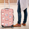 Cute Bunny Rabbit Pattern Print Luggage Cover Protector-grizzshop