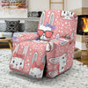 Cute Bunny Rabbit Pattern Print Recliner Cover-grizzshop