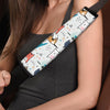 Cute Cartoon Doodle Cat Print Seat Belt Cover-grizzshop