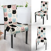 Cute Cat Face Print Chair Cover-grizzshop