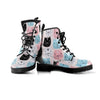 Cute Cat Face Print Men's Boots-grizzshop