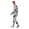 Cute Cat Face Print Men's Pajamas-grizzshop