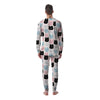 Cute Cat Face Print Men's Pajamas-grizzshop