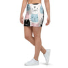 Cute Cat Face Print Mini Skirt-grizzshop