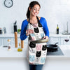 Cute Cat Face Print Women's Apron-grizzshop