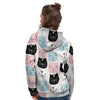 Cute Cat Face Print Women's Hoodie-grizzshop