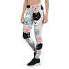 Cute Cat Face Print Women's Leggings-grizzshop