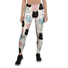 Cute Cat Face Print Women's Leggings-grizzshop