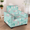 Cute Cat Mermaid Print Armchair Cover-grizzshop