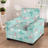 Cute Cat Mermaid Print Armchair Cover-grizzshop