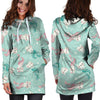 Cute Cat Mermaid Print Hoodie Dress-grizzshop