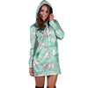 Cute Cat Mermaid Print Hoodie Dress-grizzshop