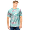 Cute Cat Mermaid Print Men T Shirt-grizzshop