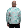 Cute Cat Mermaid Print Men's Bomber Jacket-grizzshop