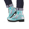 Cute Cat Mermaid Print Men's Boots-grizzshop